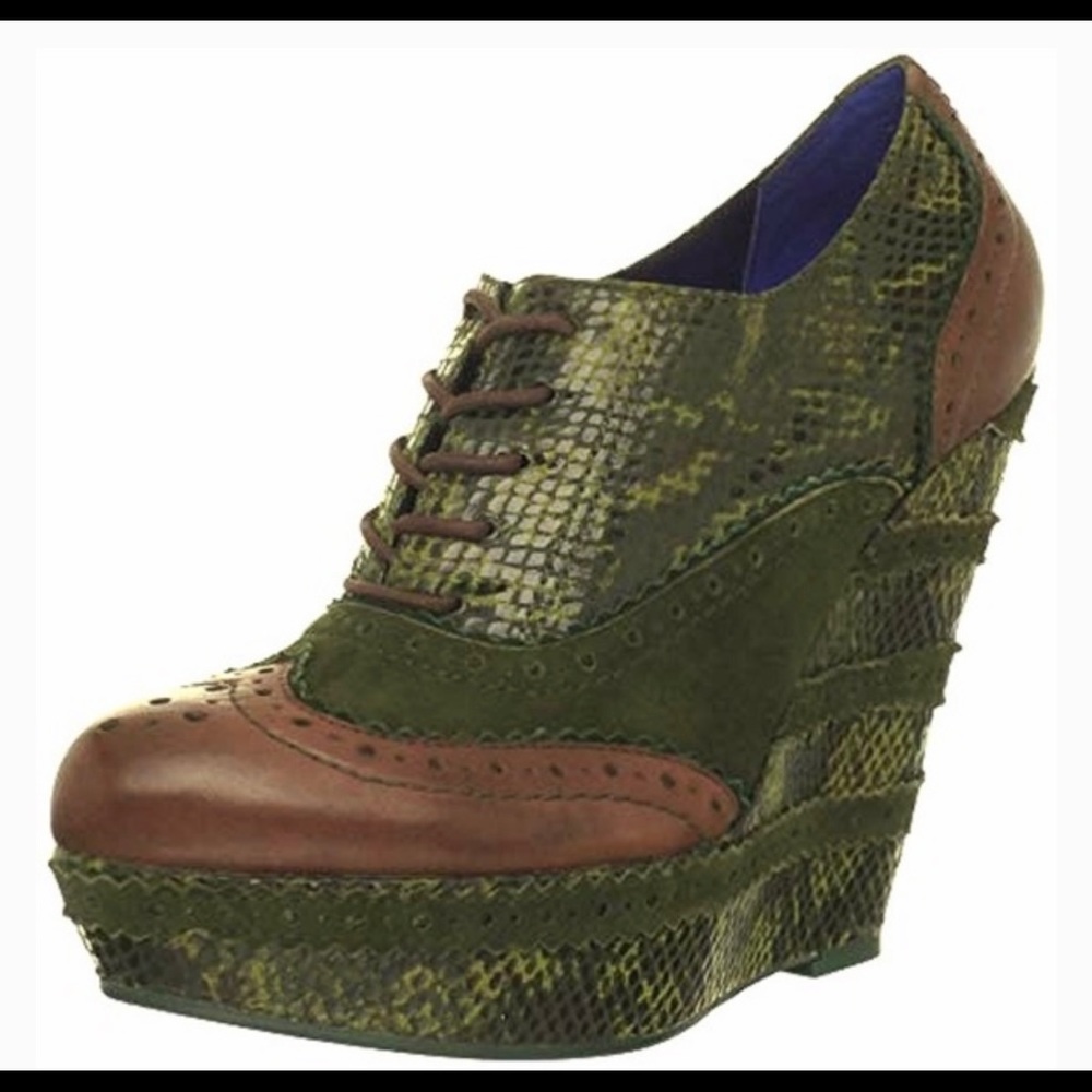 Poetic License Wild Safari Oxford Platform Wedge